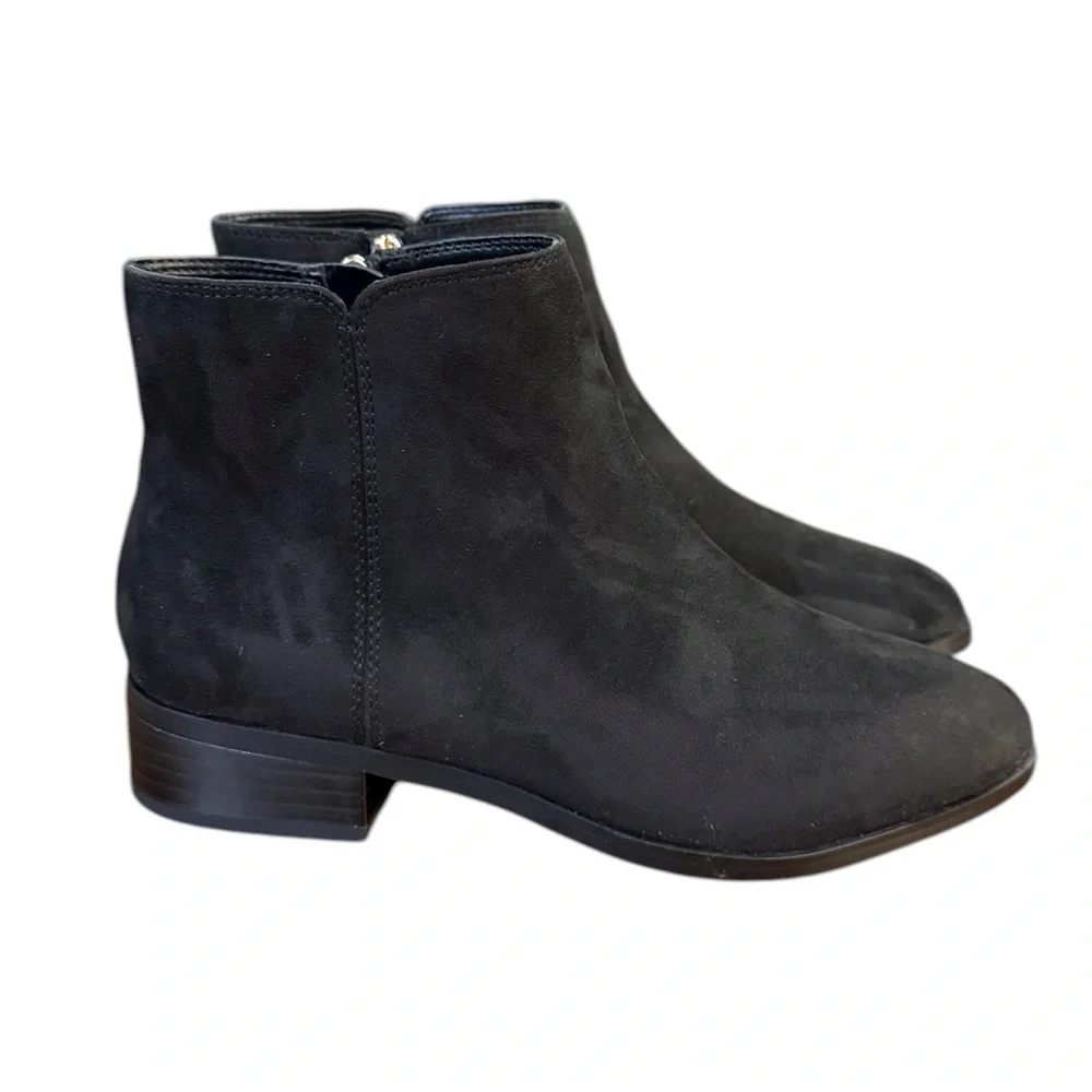 J.Crew Sueded Ankle Boots Women’s Size 6.5 Black